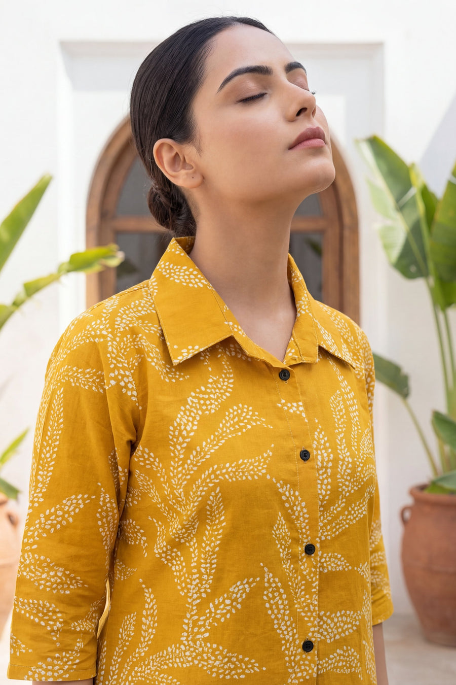 Amber Dabu Vine Print Cotton Co-ord Set — image 7