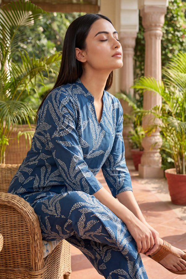 Slate Fern Pearl Botanical Cotton Co-ord Set