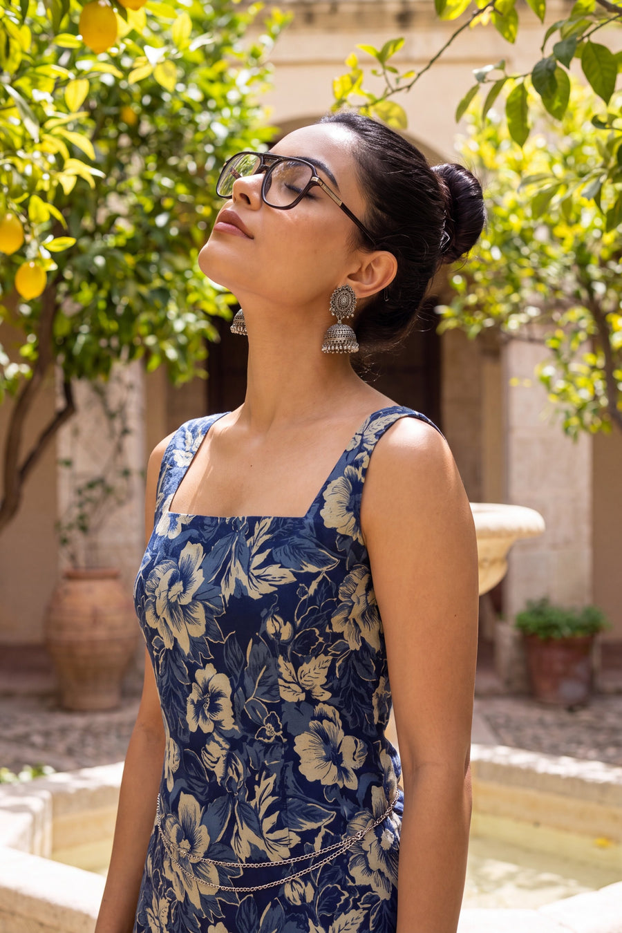 Teal Horizon Square Neck Cotton Top — image 10