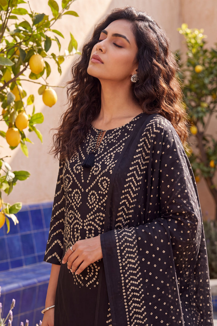Onyx Market Black Cotton Suit Set — image 9