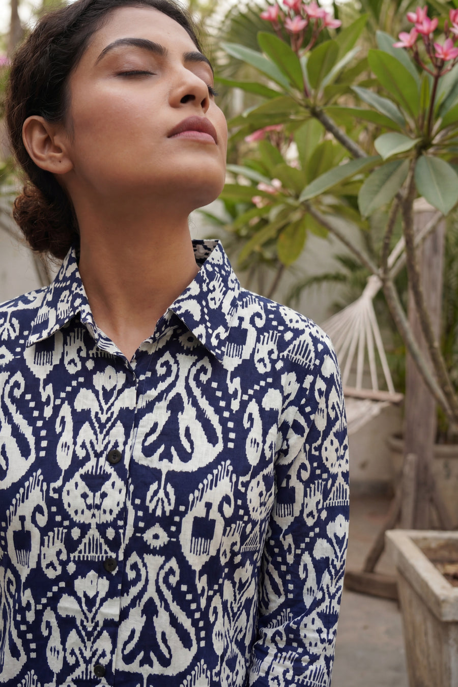 Indigo Damask Navy Cotton Co-ord Set — image 5