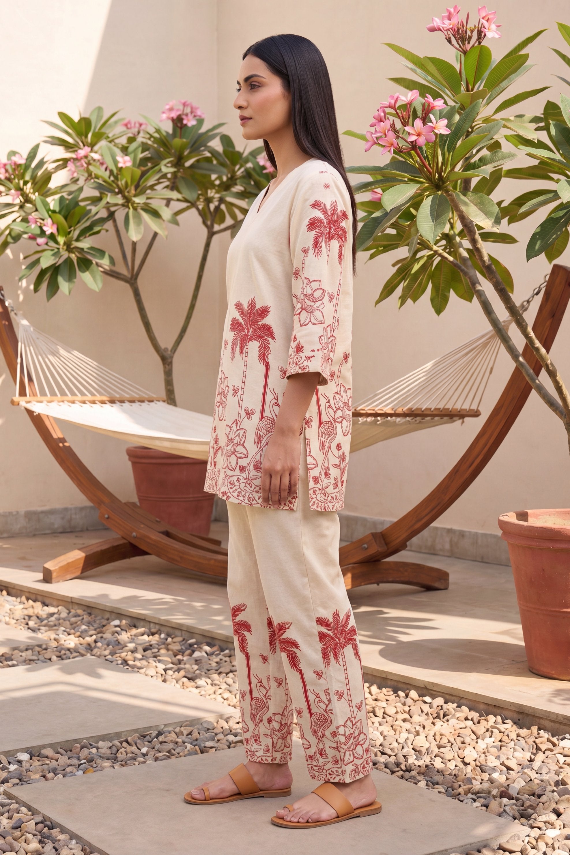 Wildflower Bloom Floral Cotton Flex Co-ord Set