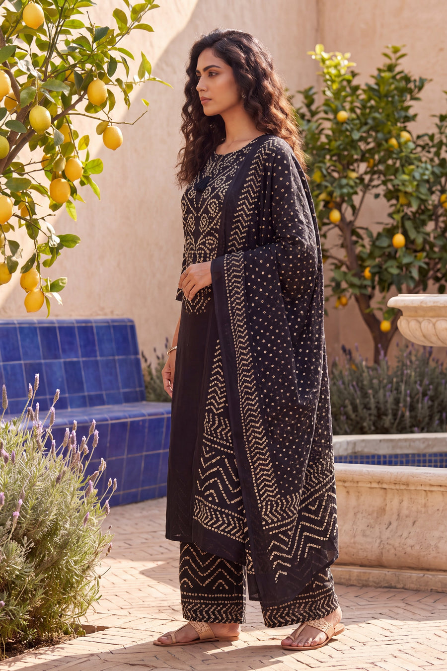 Onyx Market Black Cotton Suit Set — image 10