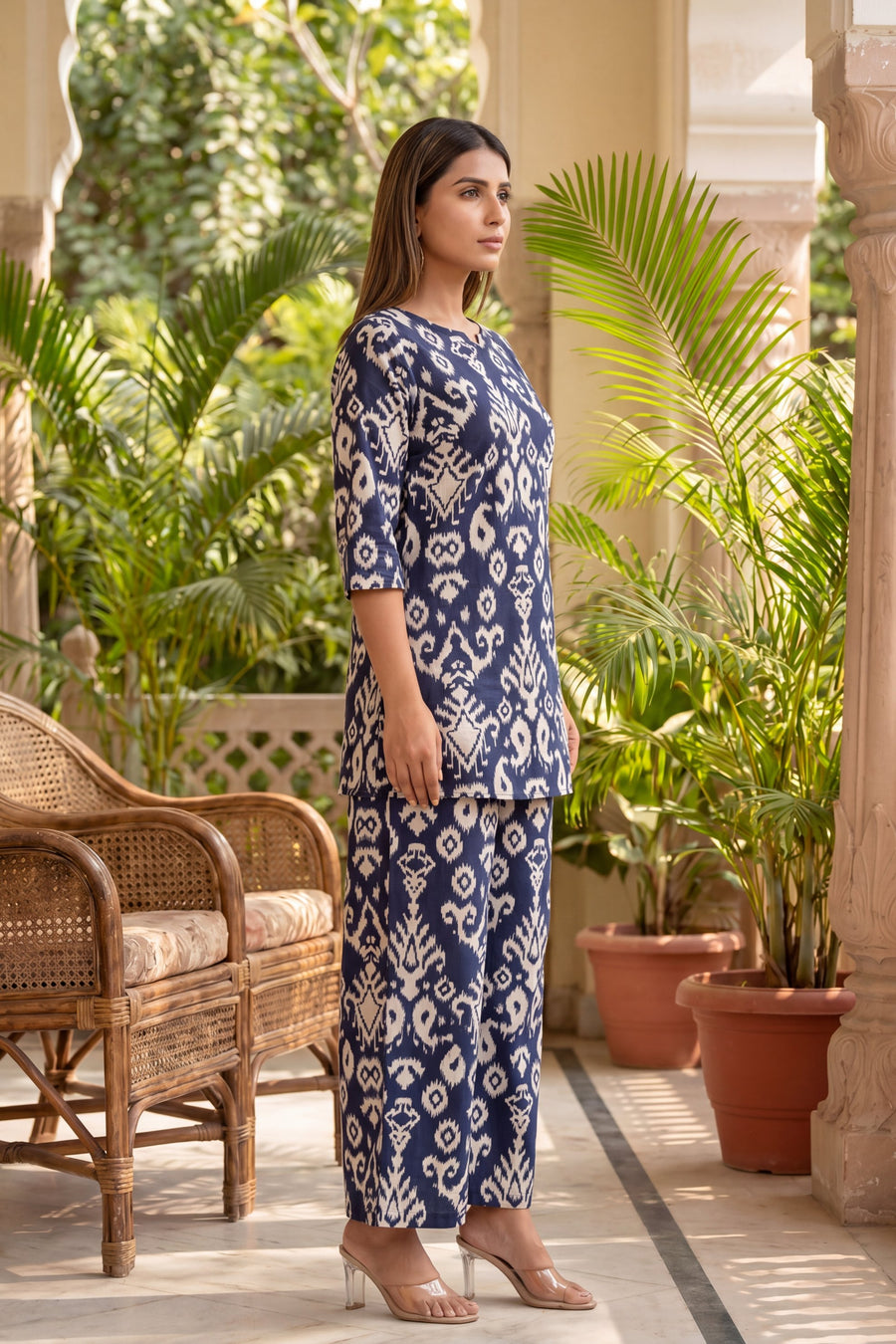 Celestial Rhythm Blue Cotton Co-ord Set — image 12