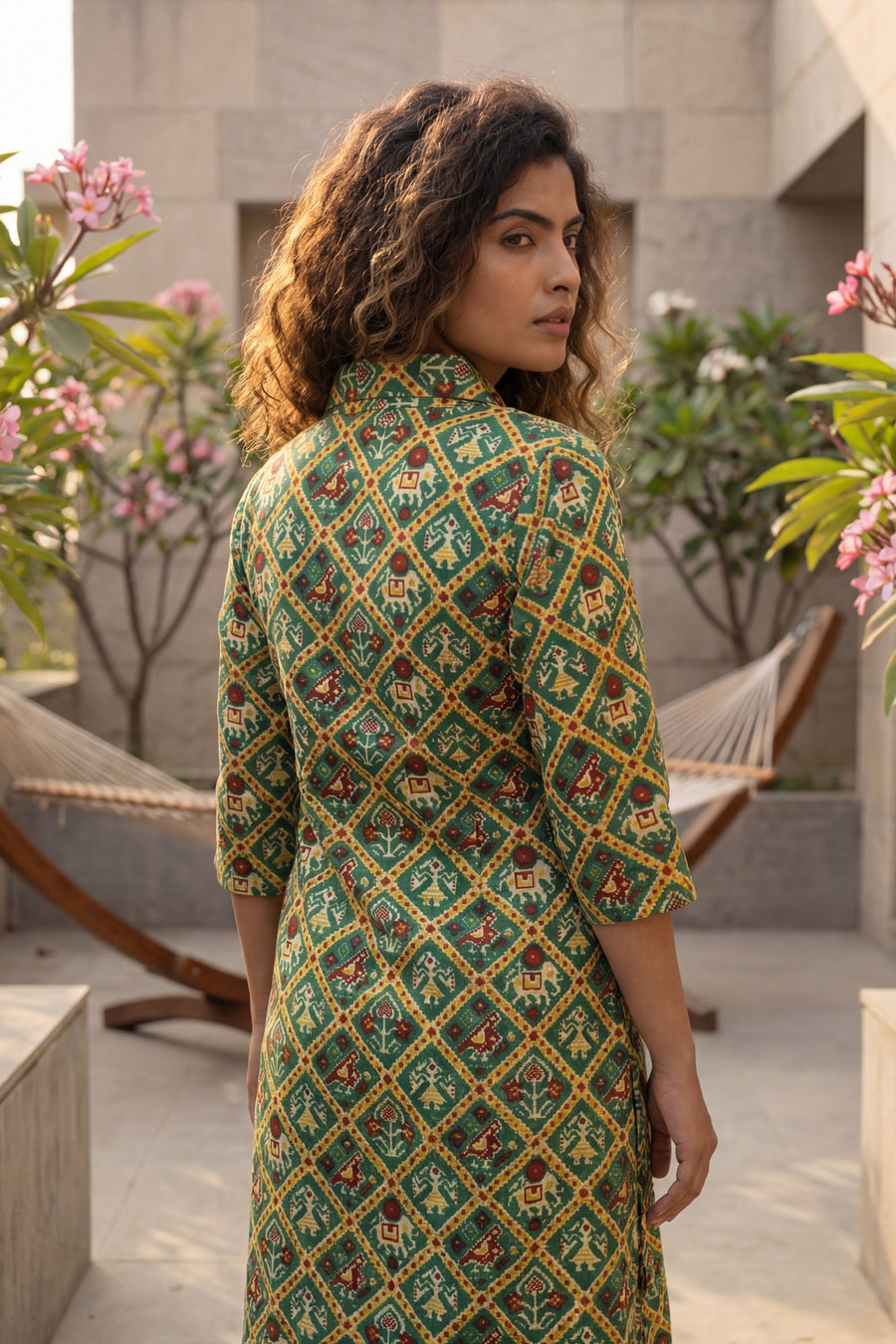 Teal Heritage Cotton Co-ord Set — image 4