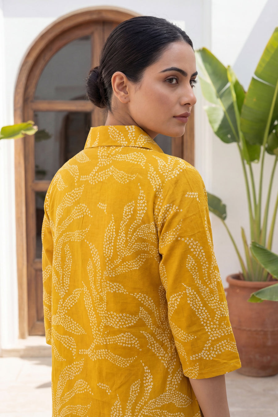 Amber Dabu Vine Print Cotton Co-ord Set — image 5