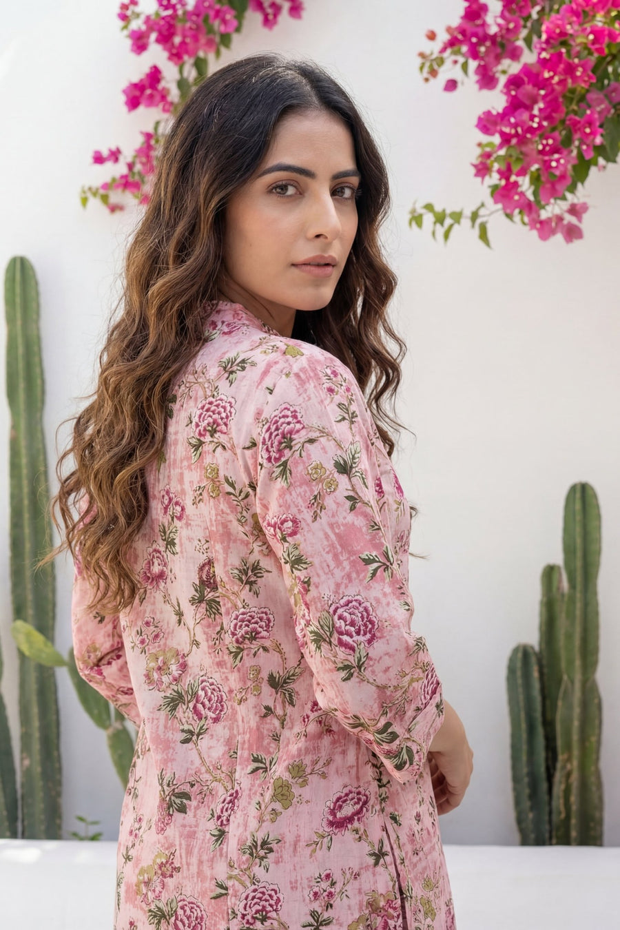 Pink Peony Garden Floral Cotton Co-ord Set — image 9