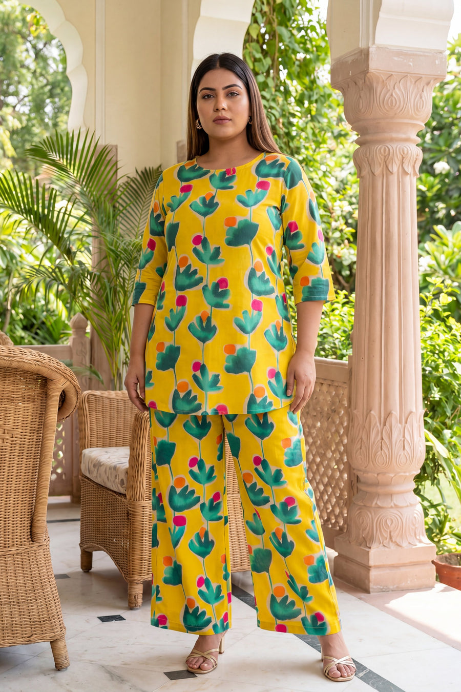 Marigold Elegance Cotton Co-ord Set — image 14