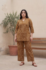 Earthy Grace Cotton Angrakha Co-ord Set - Me&My