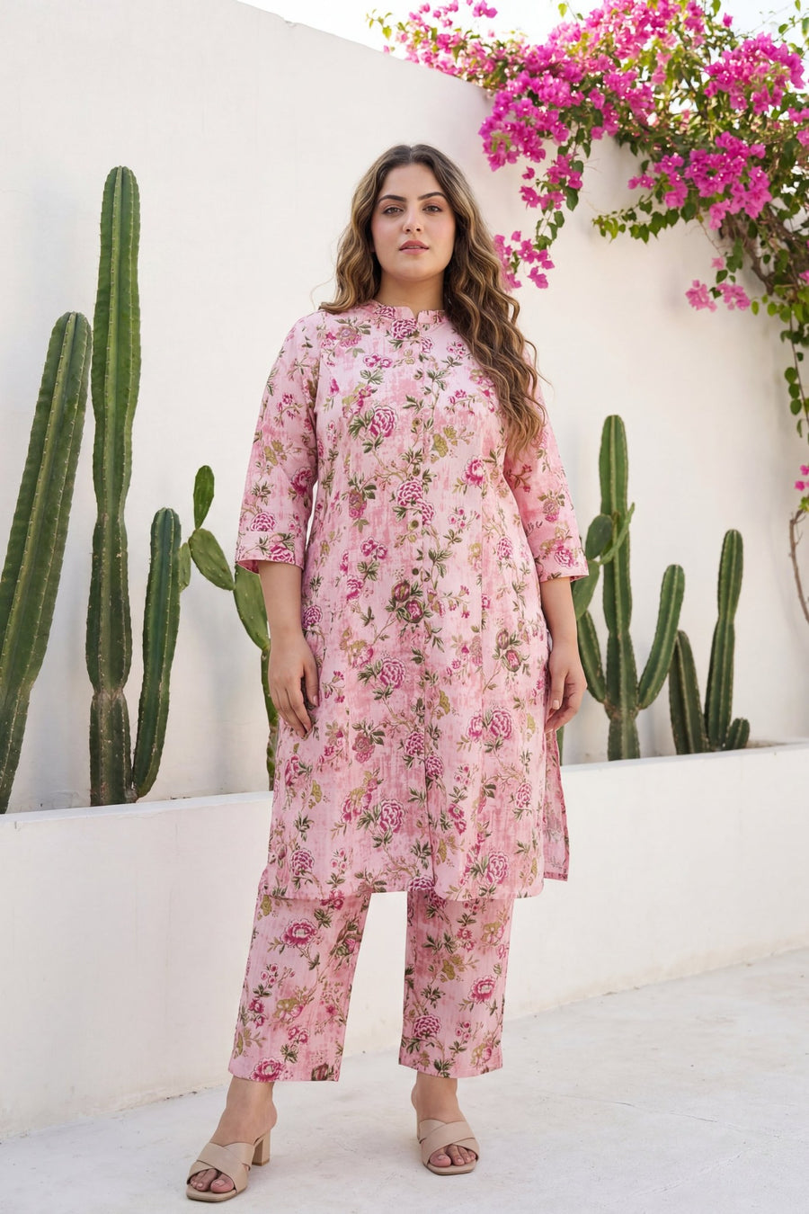 Pink Peony Garden Floral Cotton Co-ord Set — image 10