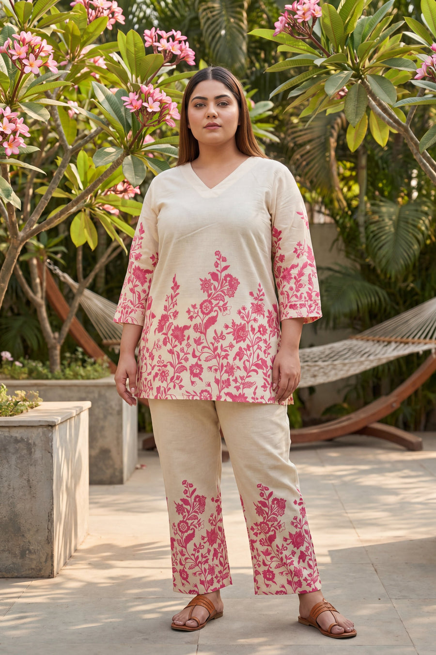 Slate Birch Hollow Geometric Cotton Co-ord Set — image 13