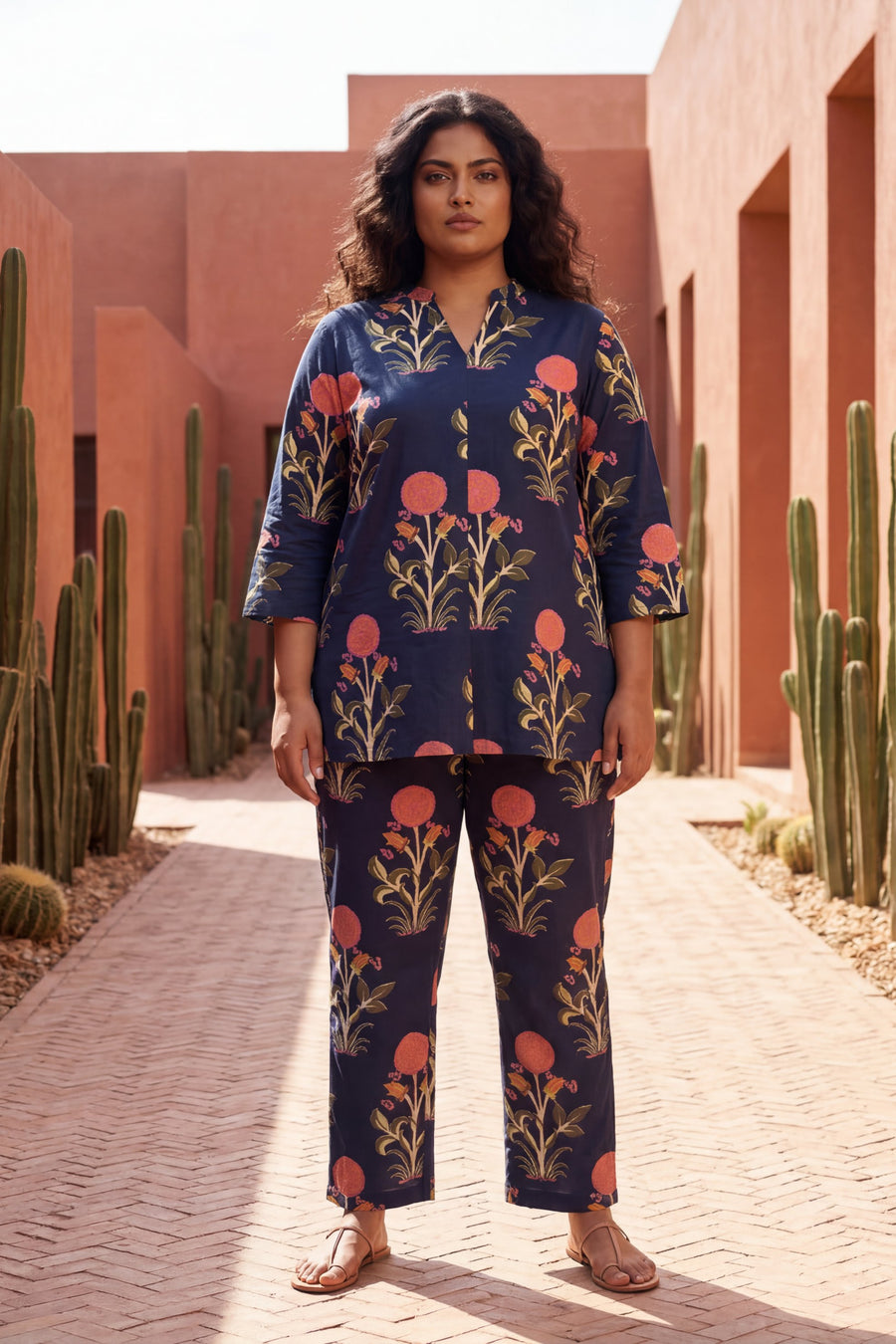 Twilight Blossom Cotton Co-ord Set — image 8