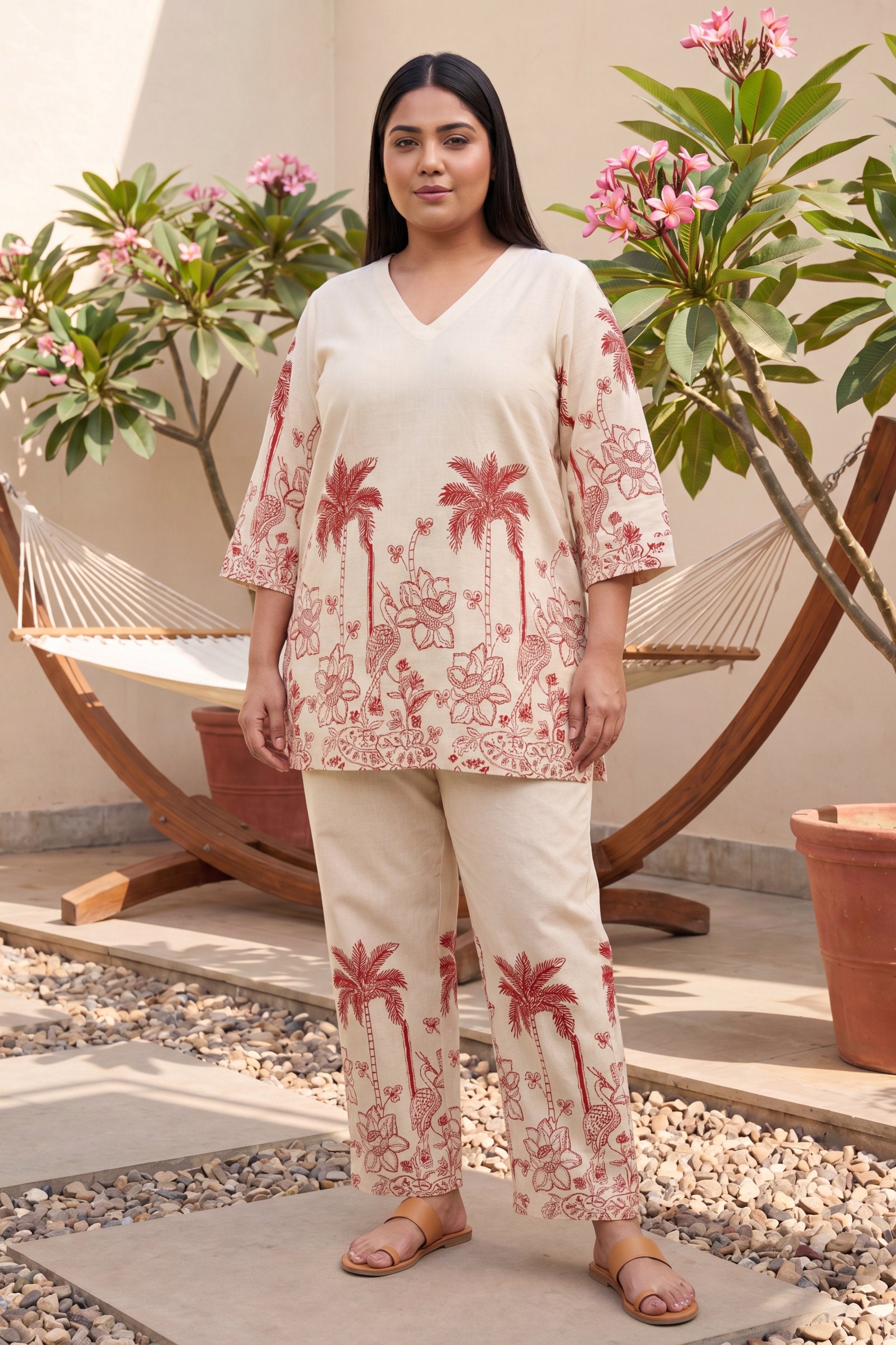 Wildflower Bloom Floral Cotton Flex Co-ord Set