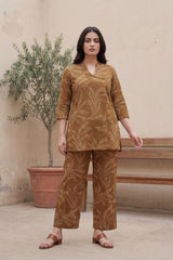 Earthy Grace Cotton Angrakha Co-ord Set - Me&My