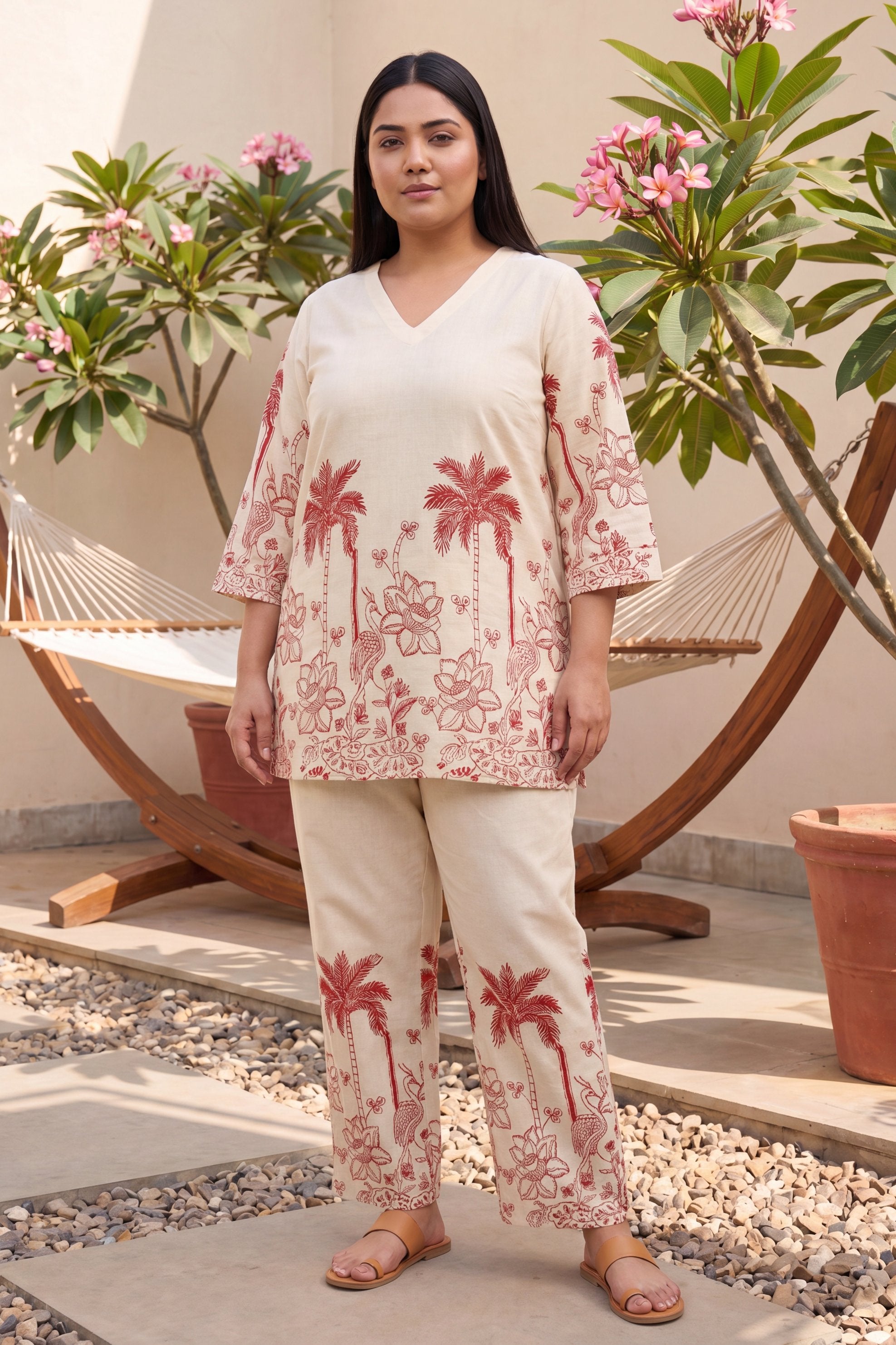 Wildflower Bloom Floral Cotton Flex Co-ord Set
