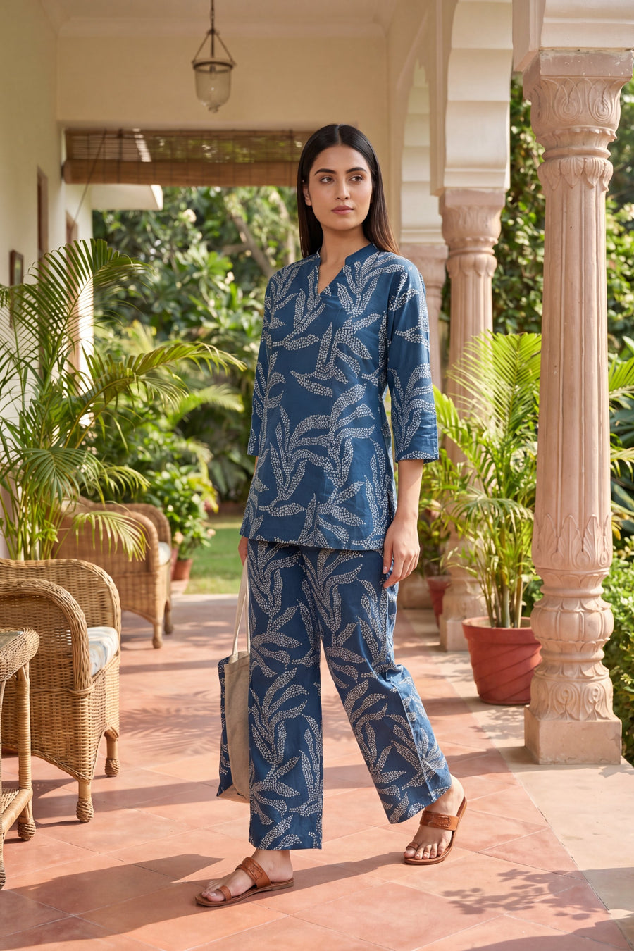 Slate Fern Pearl Botanical Cotton Co-ord Set — image 10