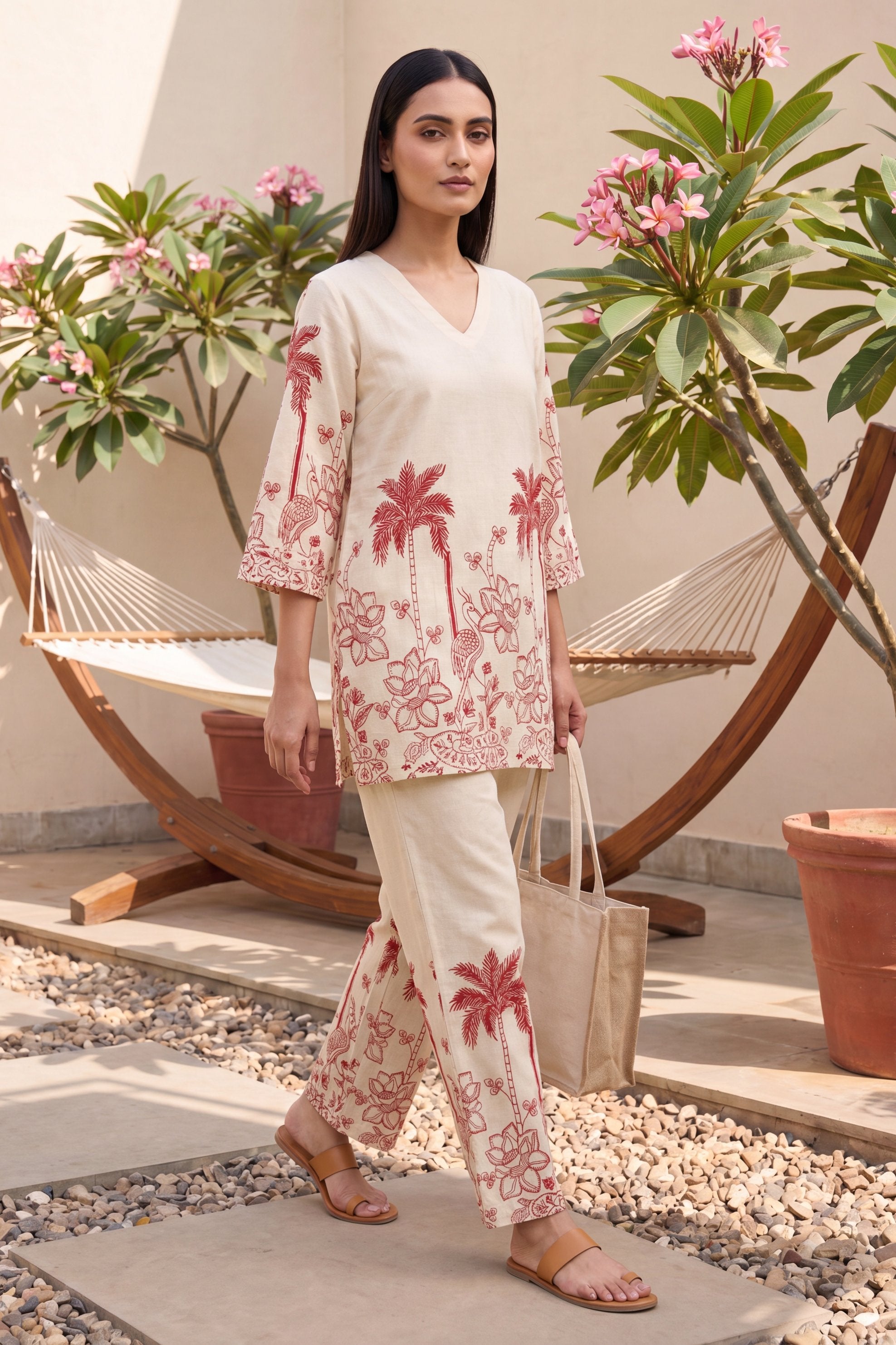 Wildflower Bloom Floral Cotton Flex Co-ord Set