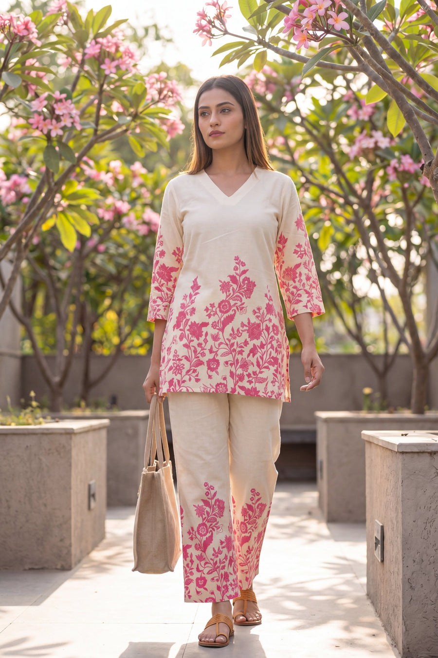 Slate Birch Hollow Geometric Cotton Co-ord Set — image 10