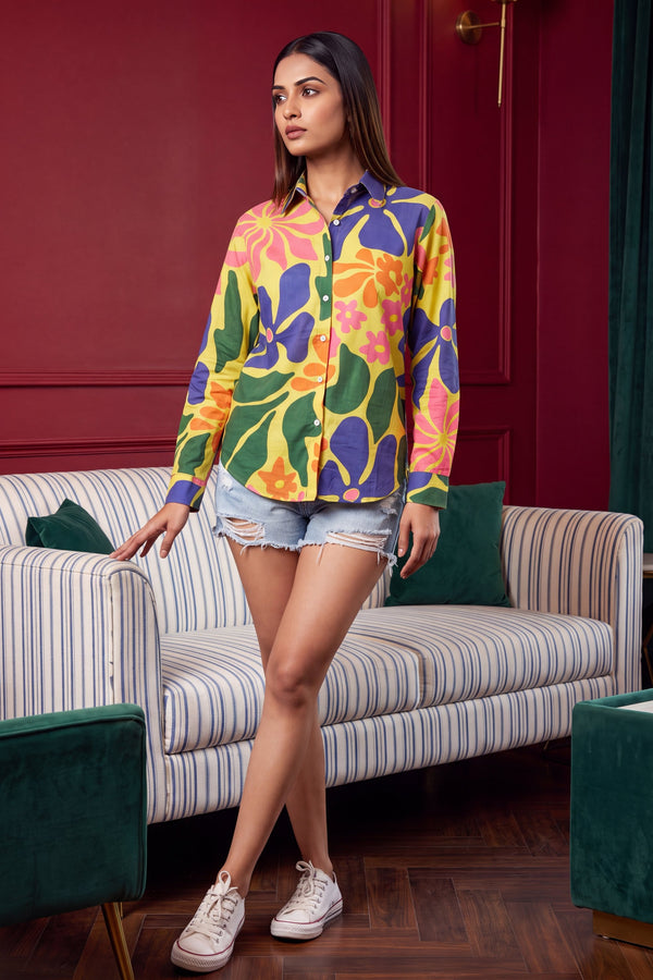 Fern Green Cotton Shirt