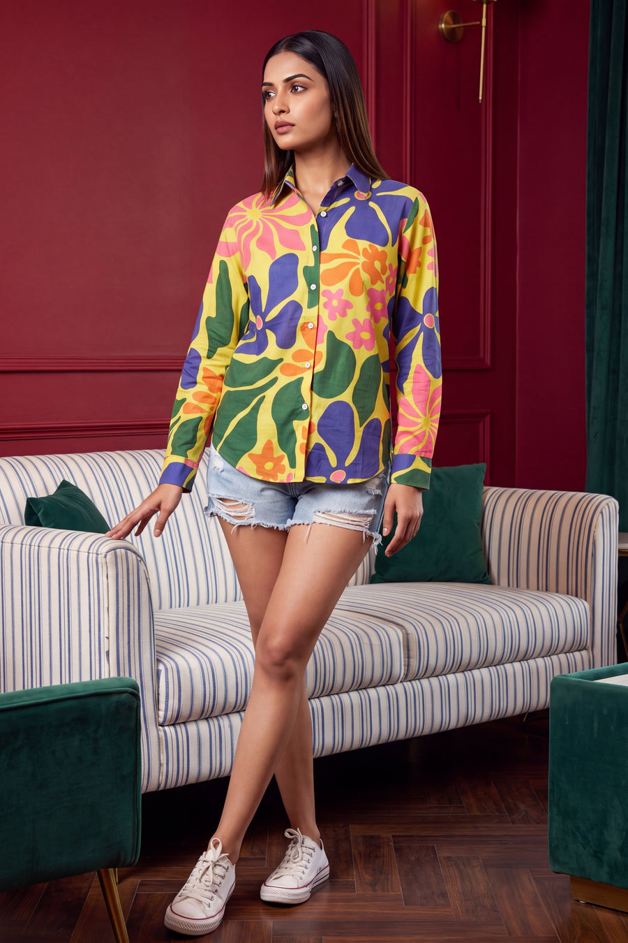 Fern Green Cotton Shirt — image 4