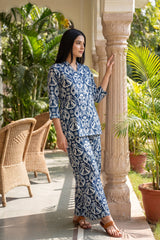 Hearthstone Blue Anghrakha Cotton Co-ord Set