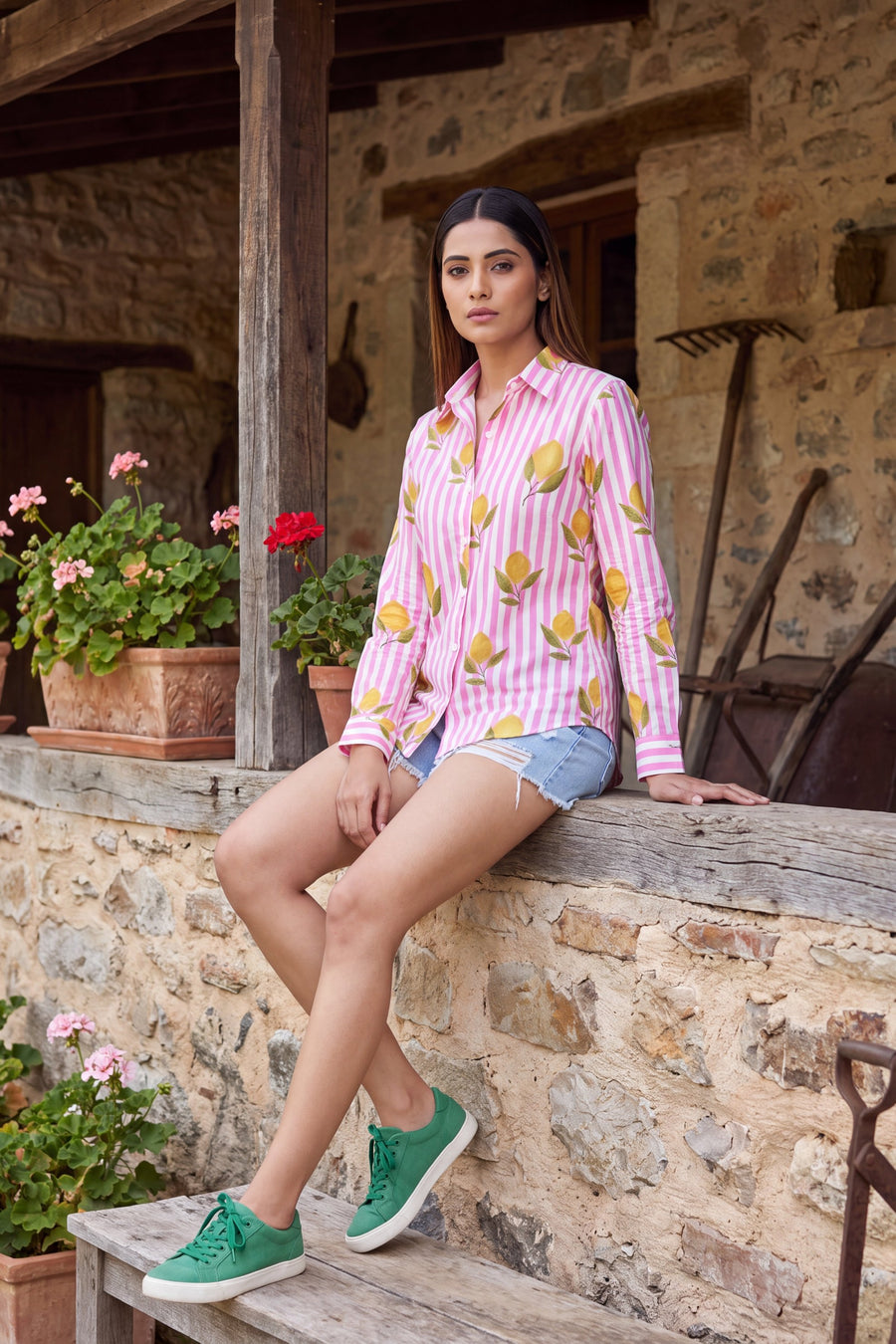 Mauve Rose Cotton Shirt — image 5