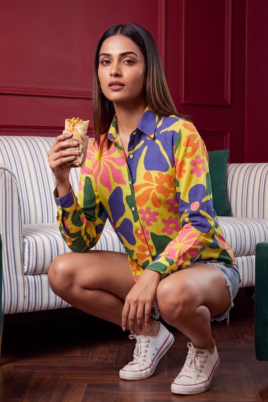 Fern Green Cotton Shirt — image 6
