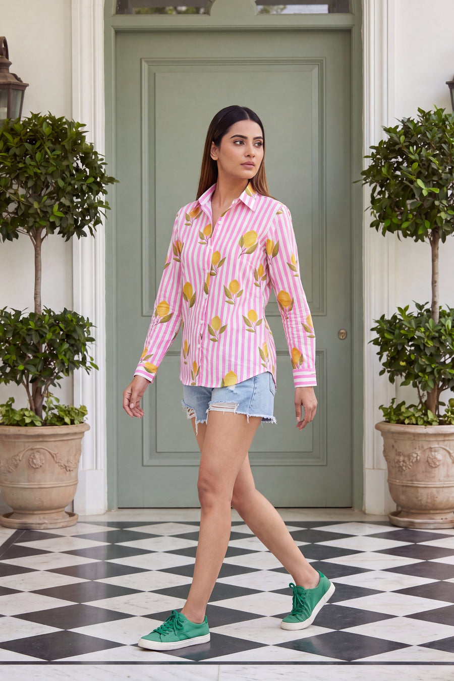 Mauve Rose Cotton Shirt — image 6