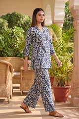 Hearthstone Blue Anghrakha Cotton Co-ord Set