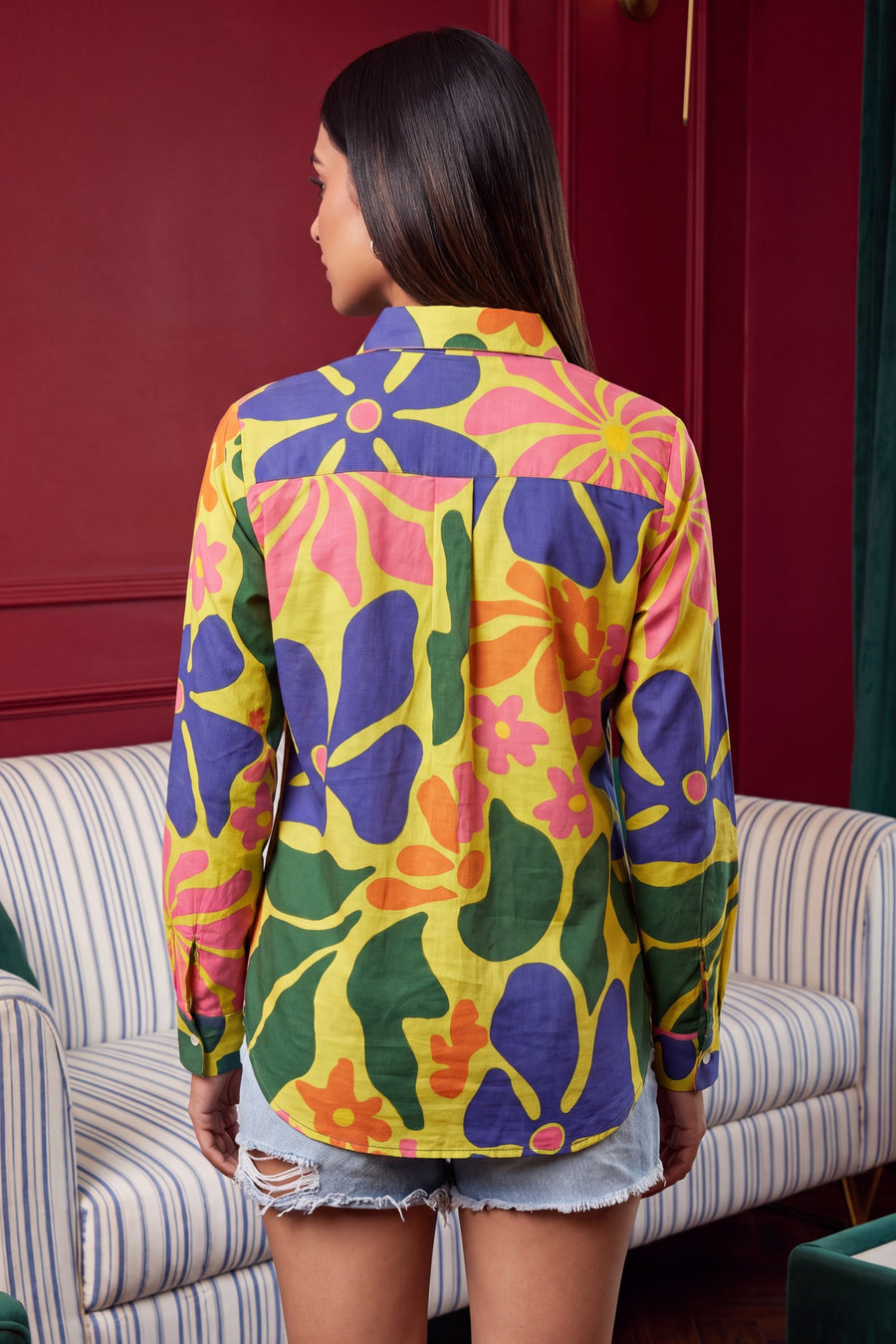Fern Green Cotton Shirt — image 3