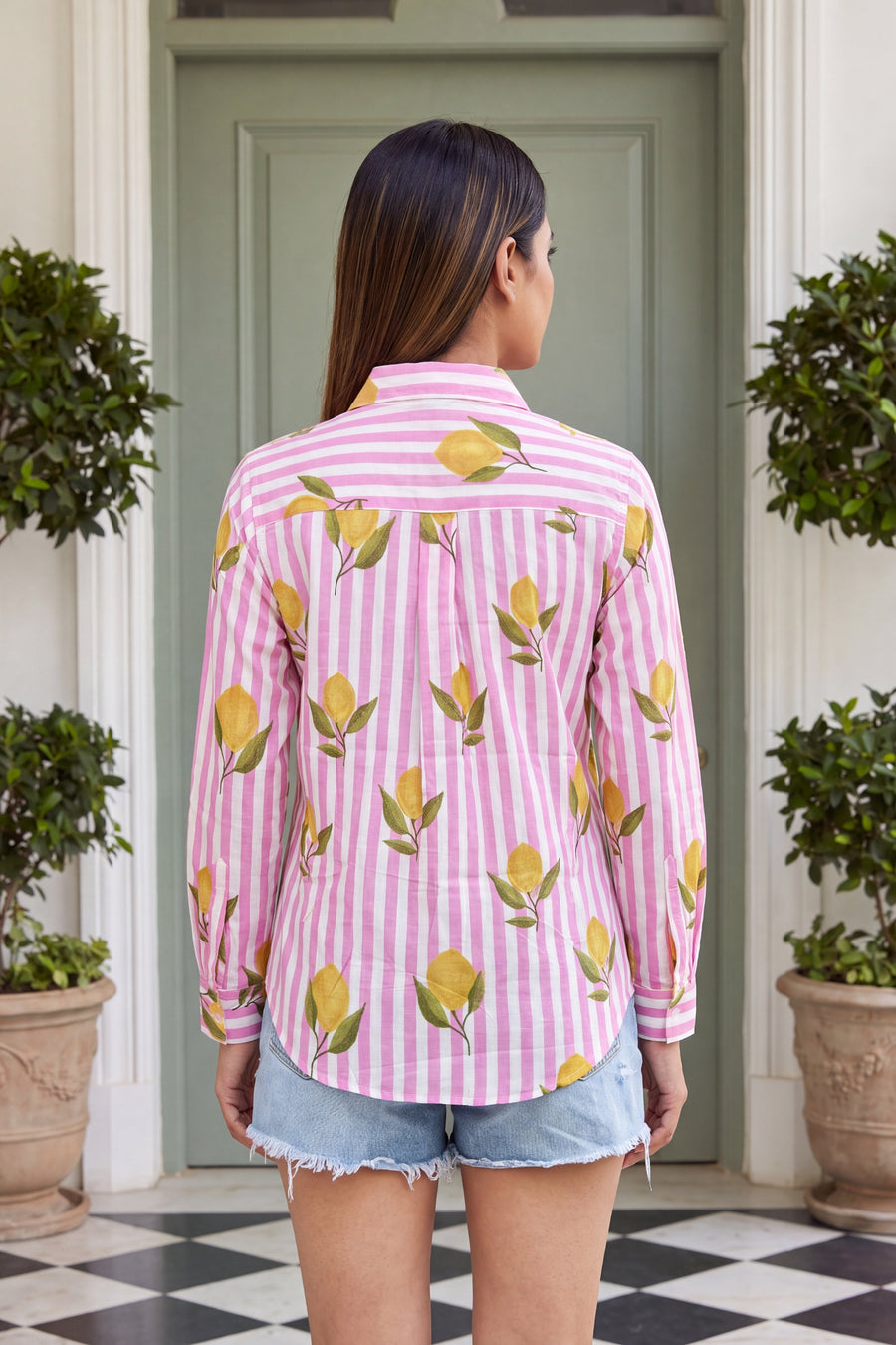 Mauve Rose Cotton Shirt — image 7