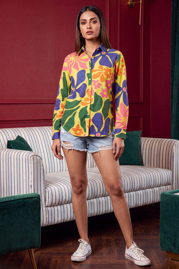 Fern Green Cotton Shirt