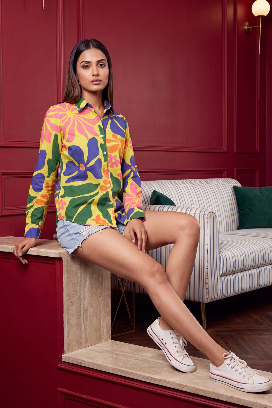 Fern Green Cotton Shirt — image 9