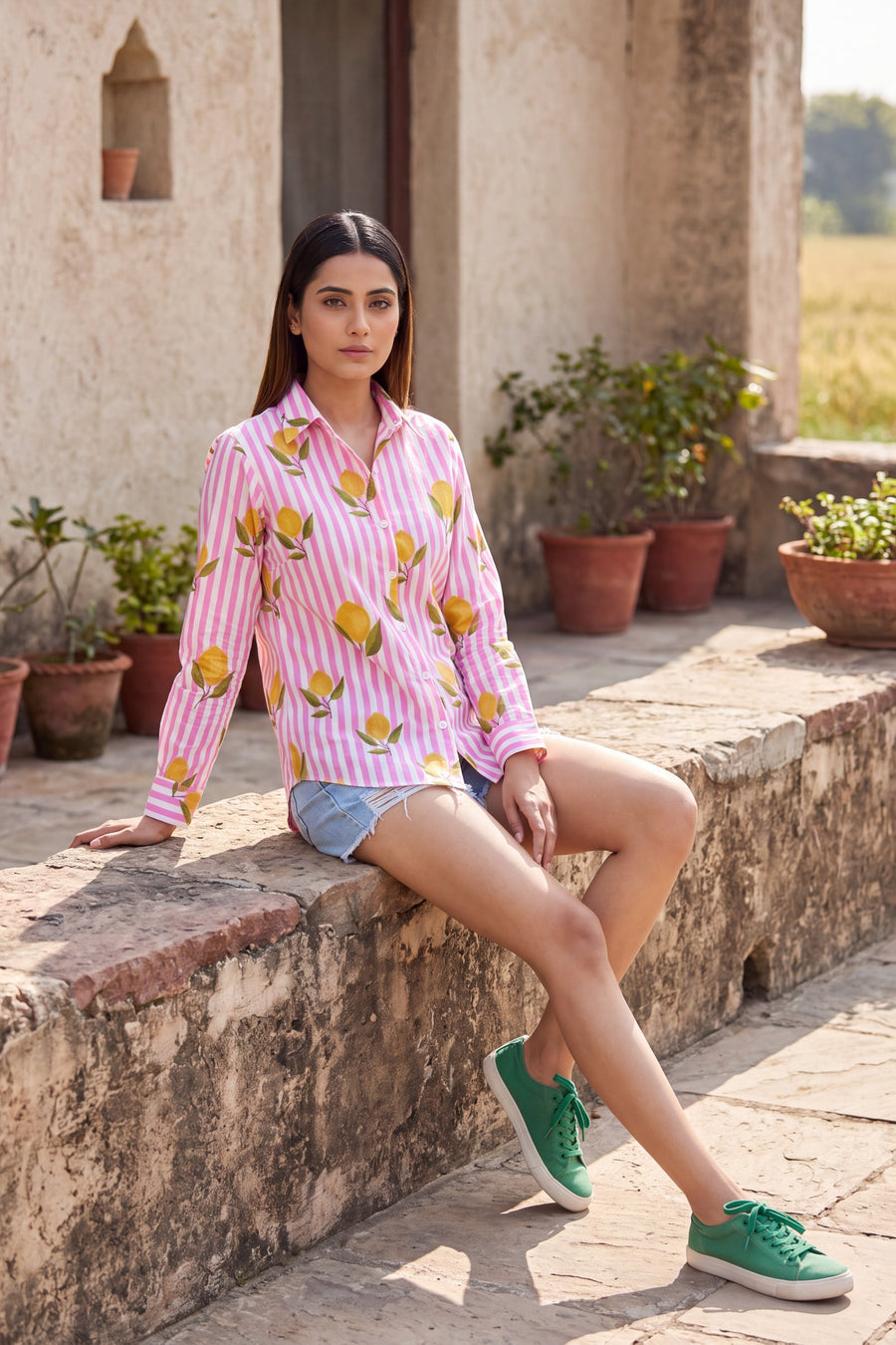 Mauve Rose Cotton Shirt — image 9