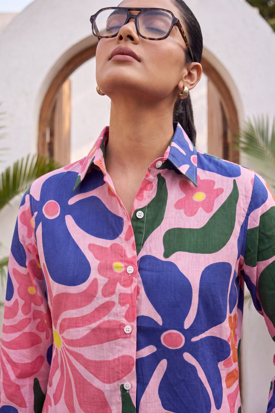 Coral Blush Cotton Shirt — image 9