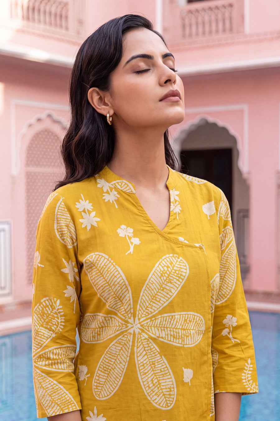 Turmeric Bloom Cotton Angrakha Co-ord Set — image 13