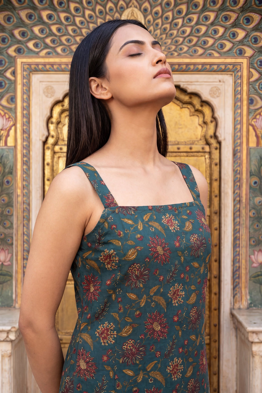 Pine Verdant Green Square Neck Cotton Top — image 12