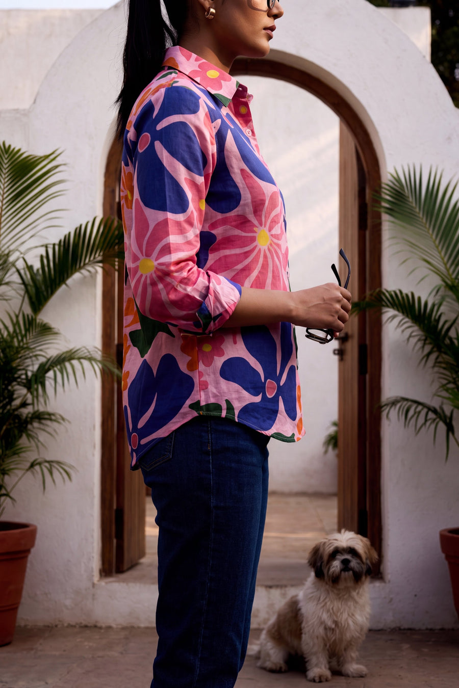 Coral Blush Cotton Shirt — image 11