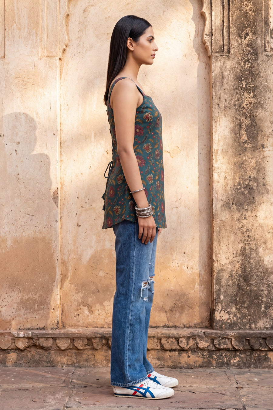 Pine Verdant Green Square Neck Cotton Top — image 13