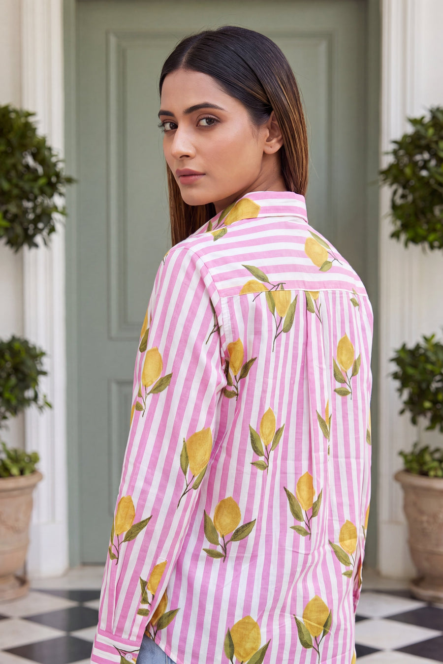 Mauve Rose Cotton Shirt — image 12