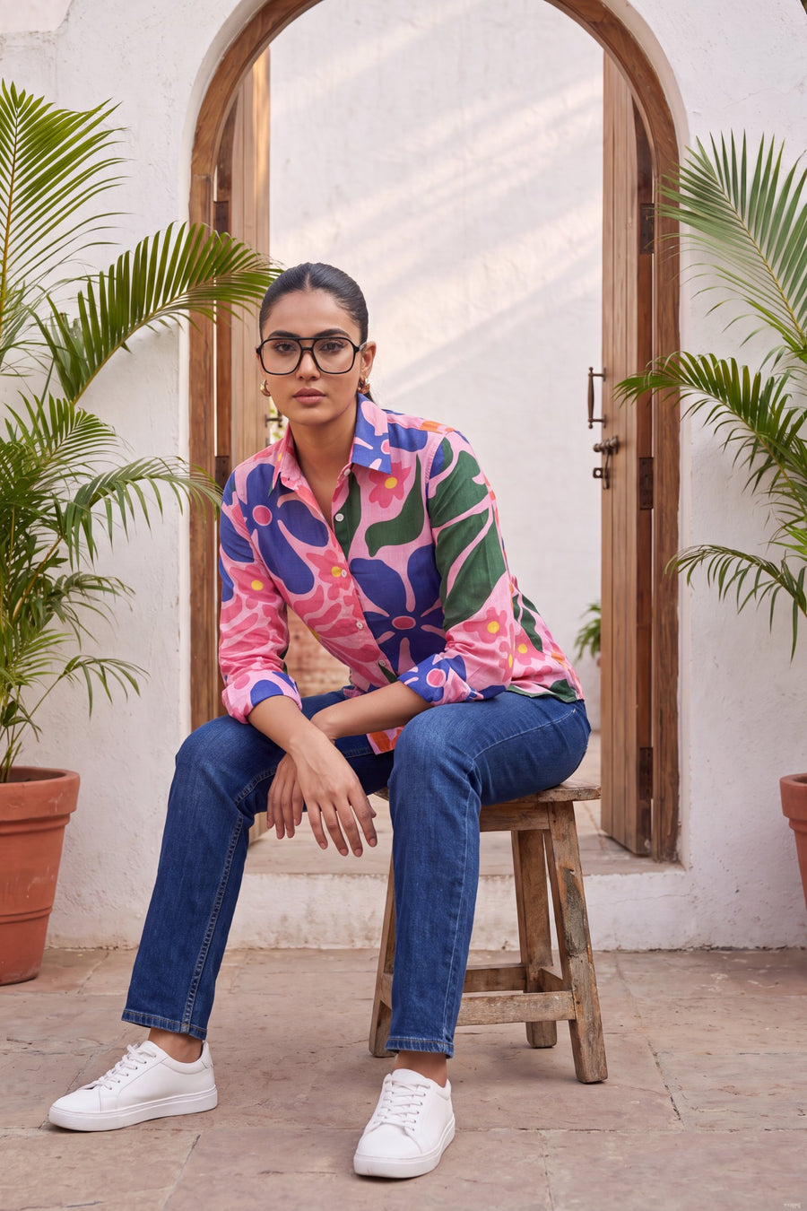 Coral Blush Cotton Shirt — image 12
