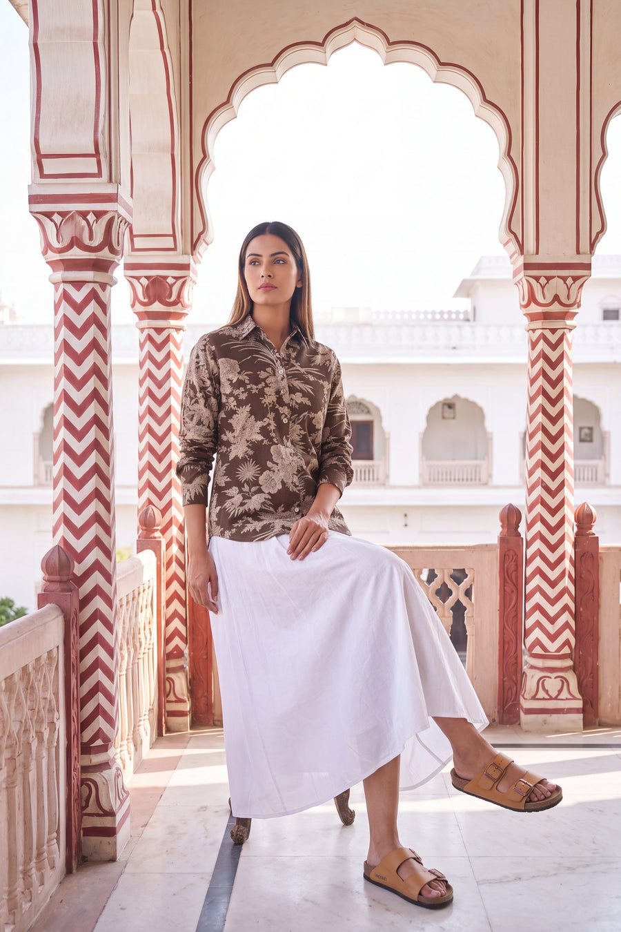 Cocoa Brown Cotton Shirt — image 5