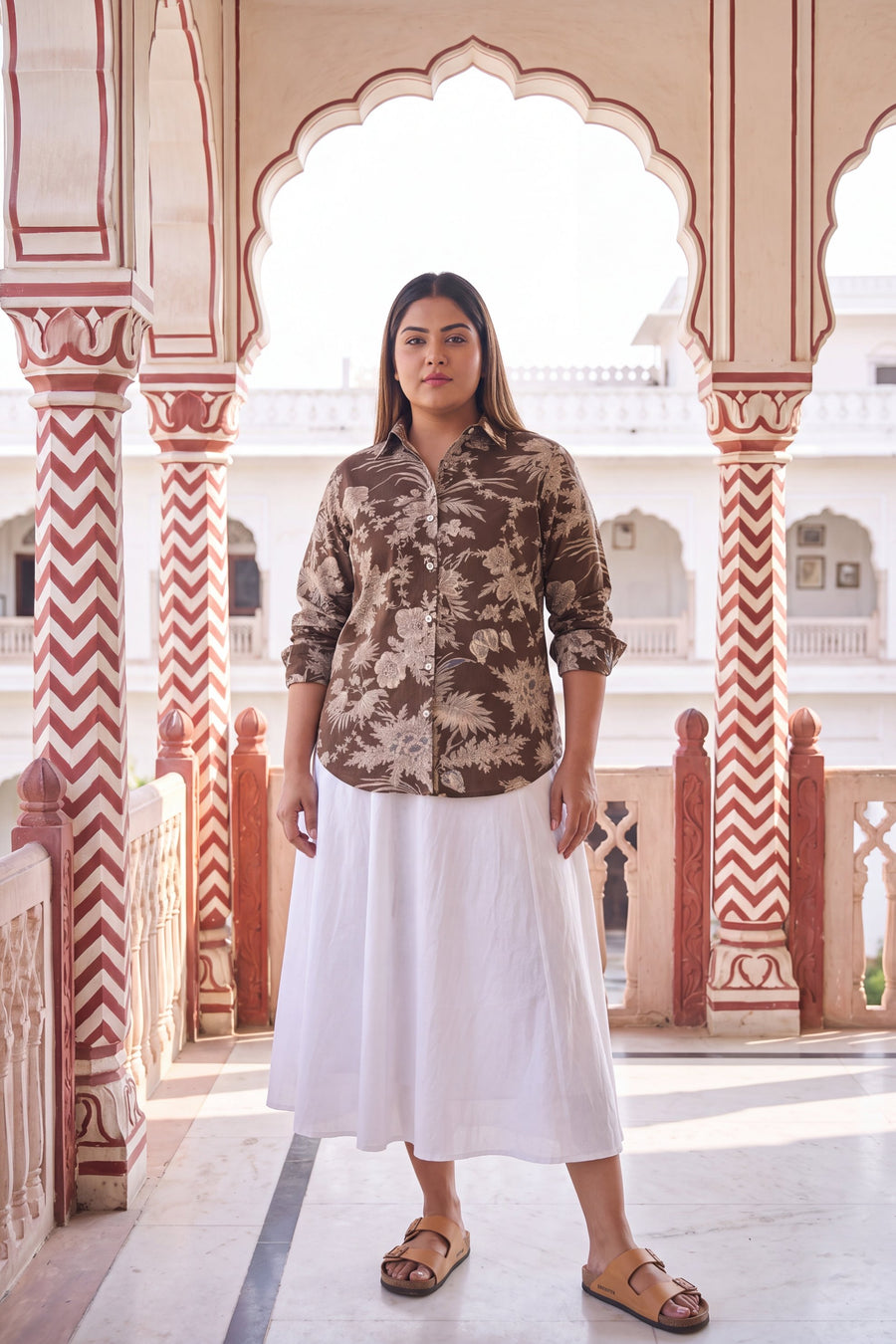 Cocoa Brown Cotton Shirt — image 3