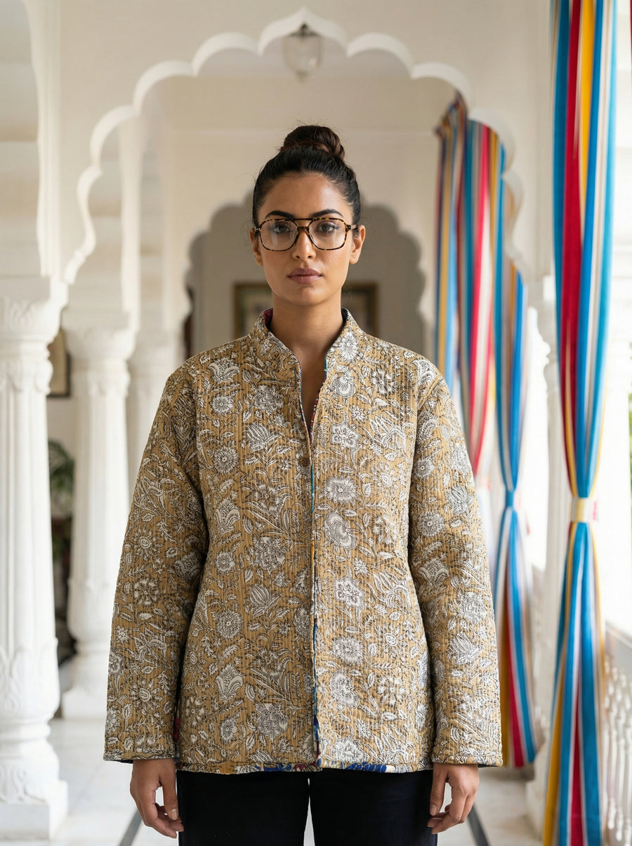 Sunpetal Floral Reversible Quilted Jacket — image 2