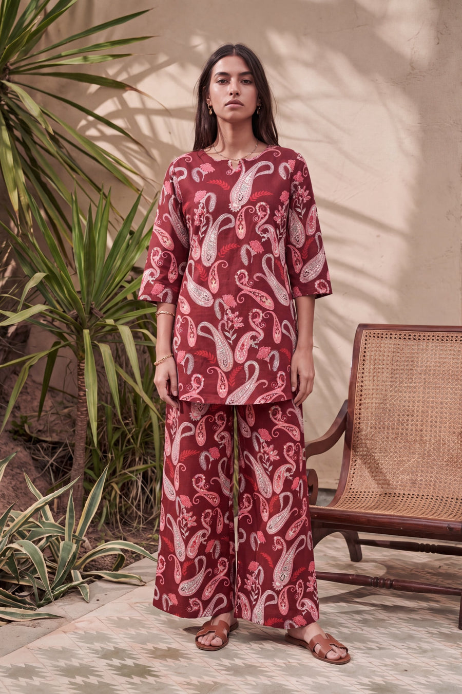 Cranberry Quill Cotton Co-ord Set — image 9