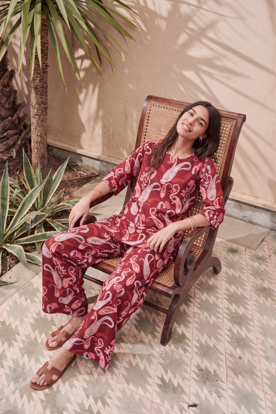 Cranberry Quill Cotton Co-ord Set — image 14