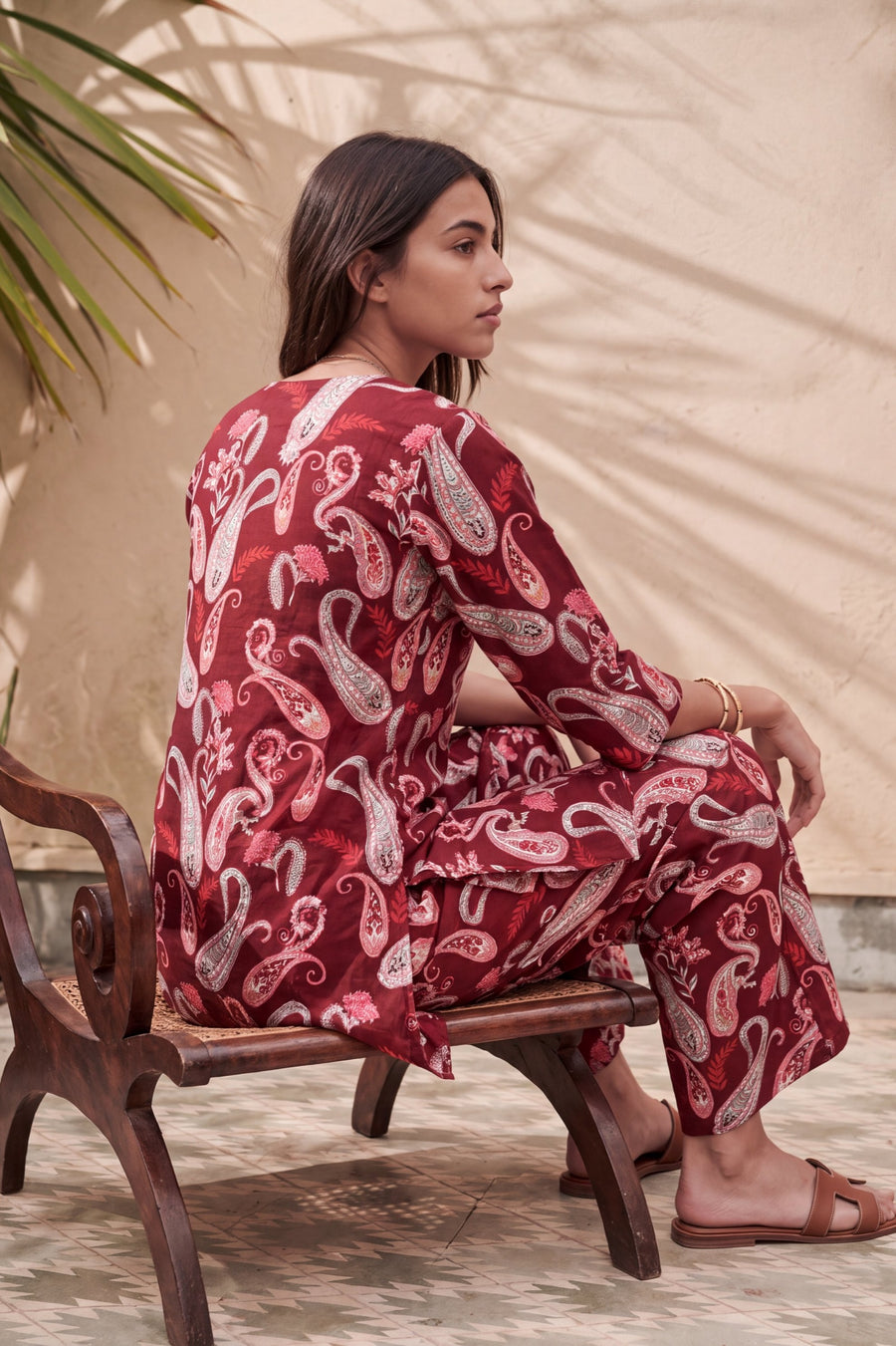 Cranberry Quill Cotton Co-ord Set — image 10