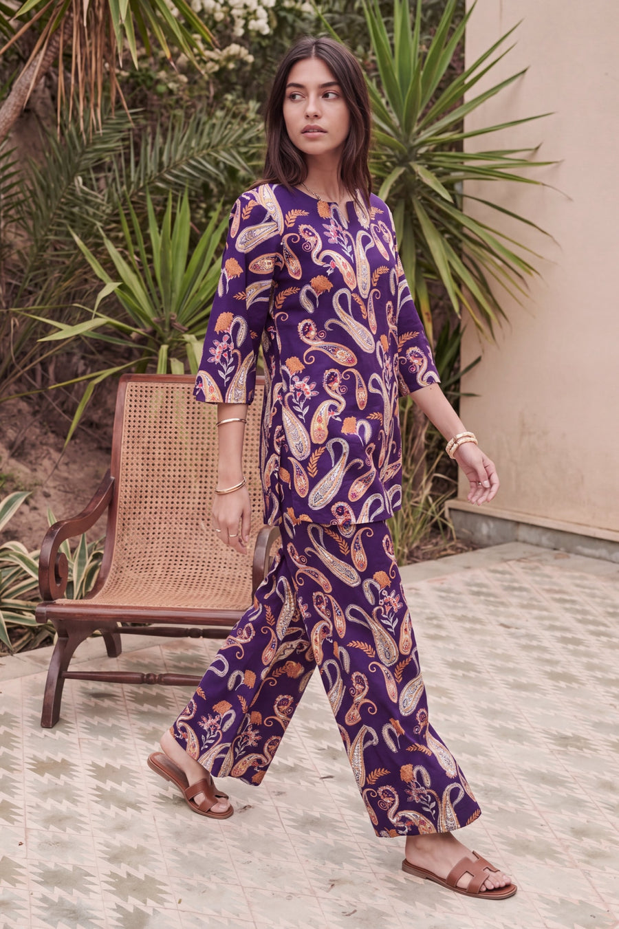 Damson Teardrop Cotton Co-ord Set — image 5