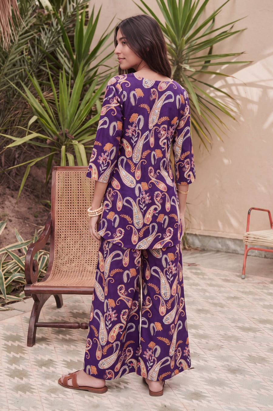 Damson Teardrop Cotton Co-ord Set — image 3