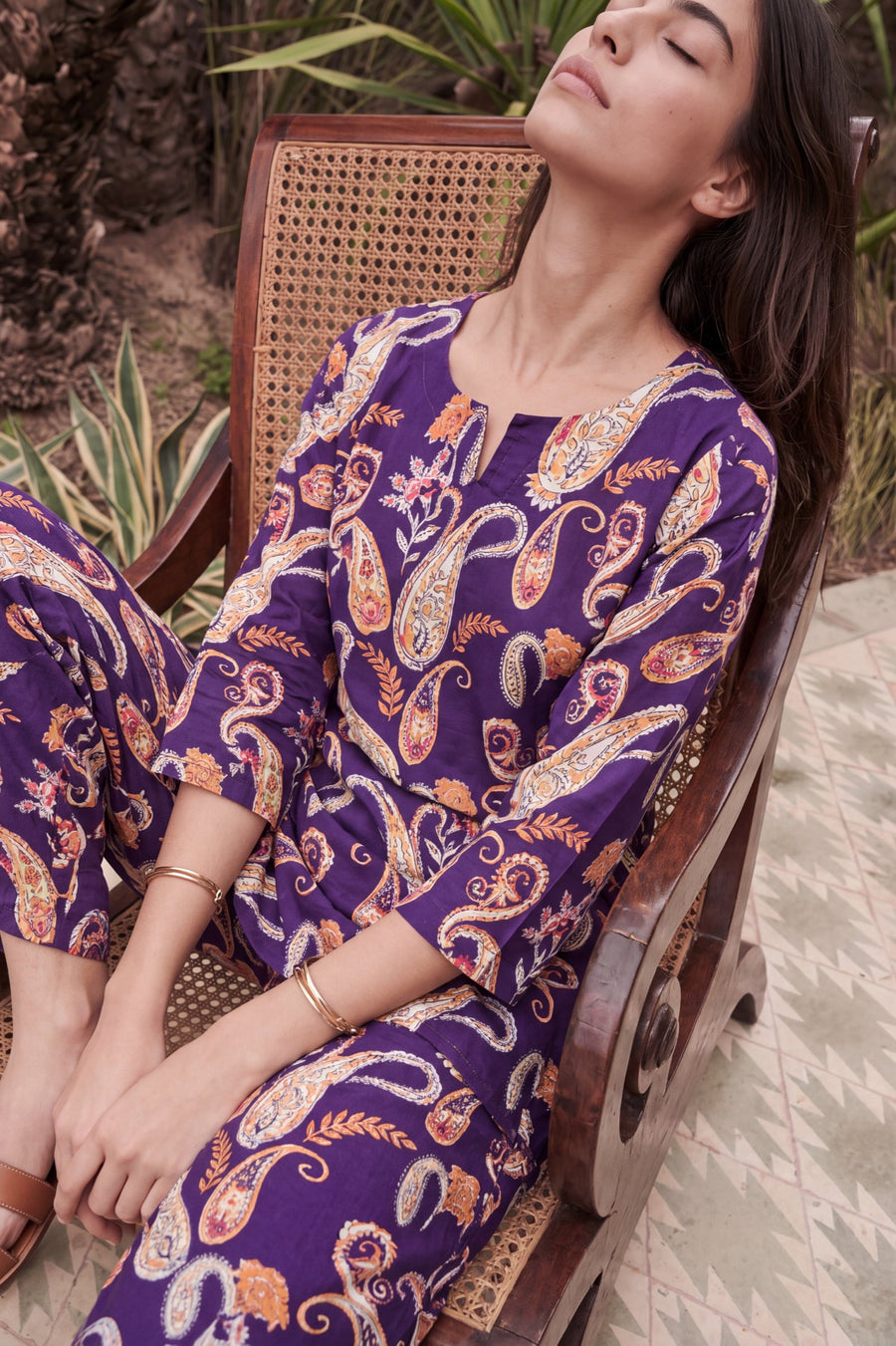Damson Teardrop Cotton Co-ord Set — image 6
